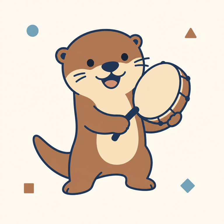 おちゃめなカワウソ
